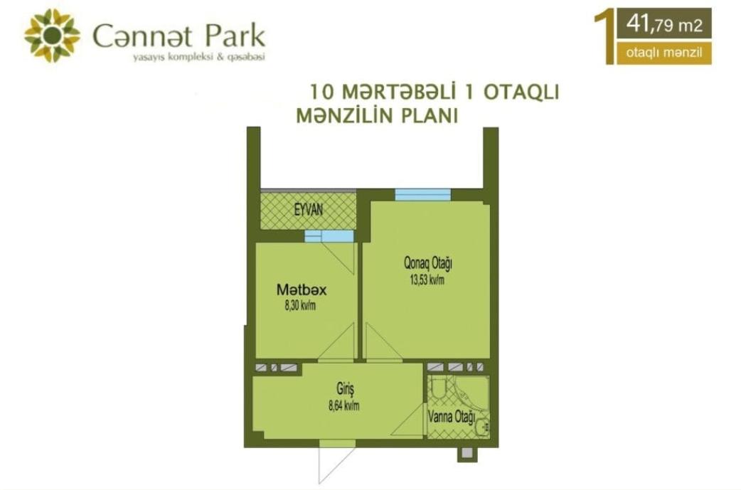🔴 41.79 m² | Dinamik və Kompakt